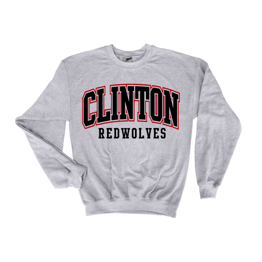 Clinton Redwolves Arch Crewneck