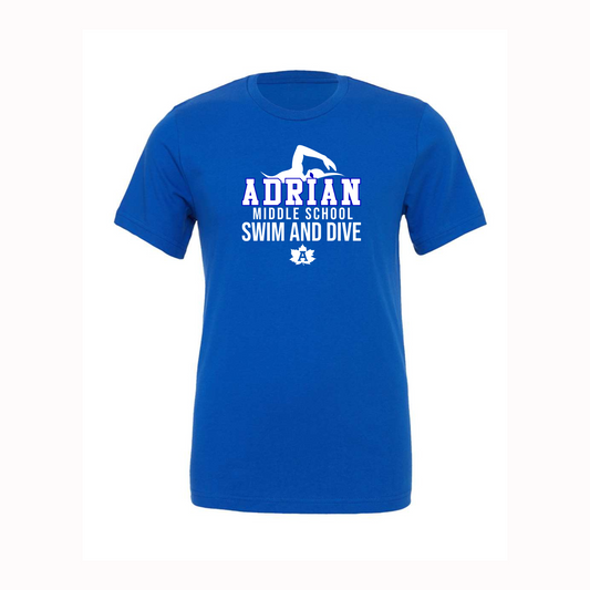 Adrian Middle School Swim and Dive T-Shirt (Bella Canvas)