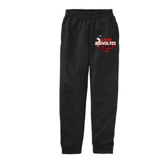 Clinton Redwolves Volleyball Sweatpants