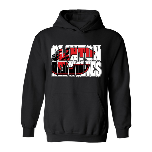 Clinton Redwolves Knockout Hoodie