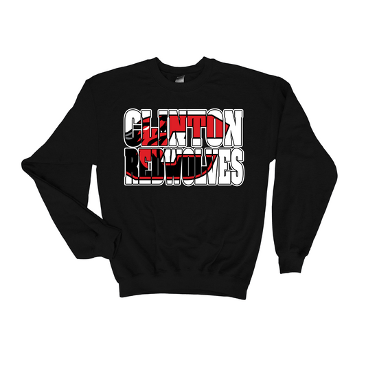 Clinton Redwolves Knockout Crewneck