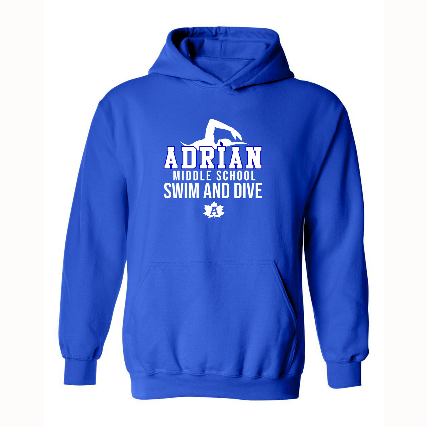 Adrian Middle School Swim and Dive Hoodie (Gildan)