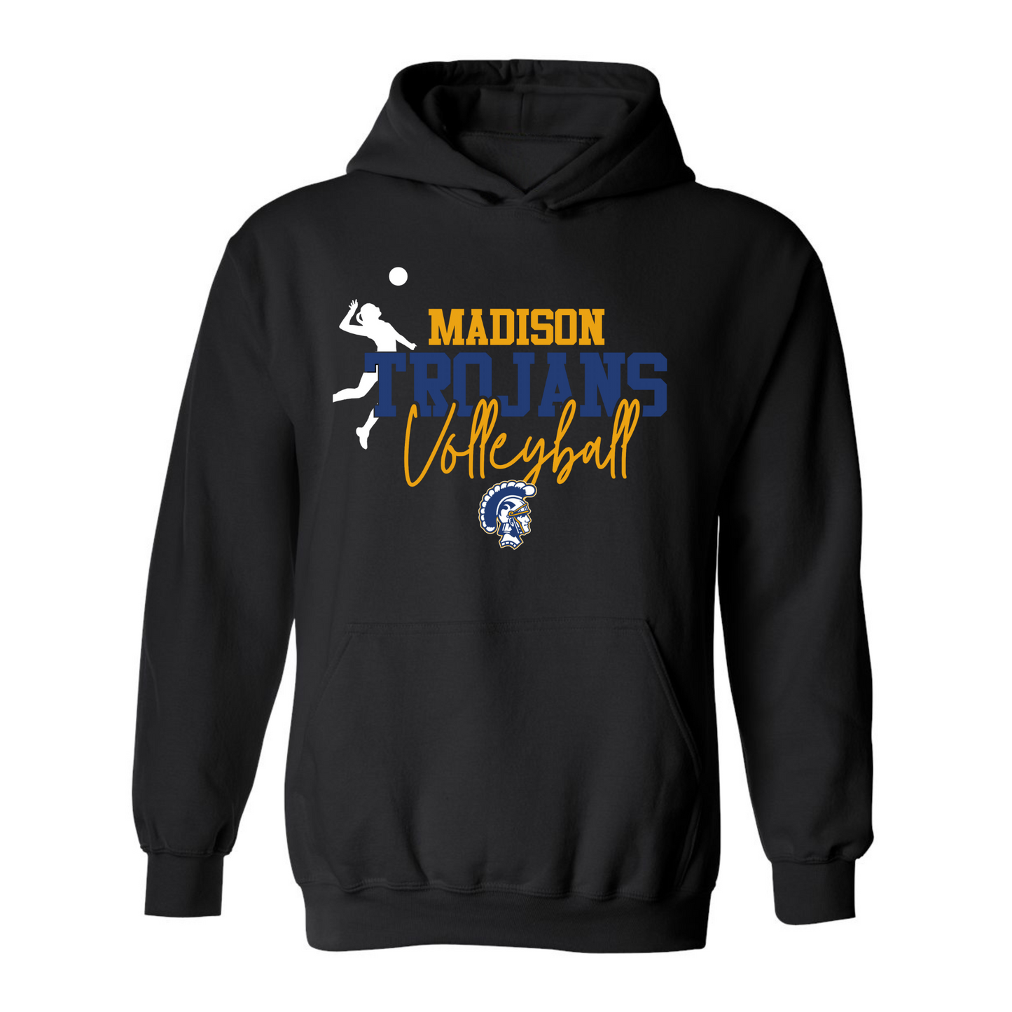 Madison Trojans Volleyball Hoodie  with Name